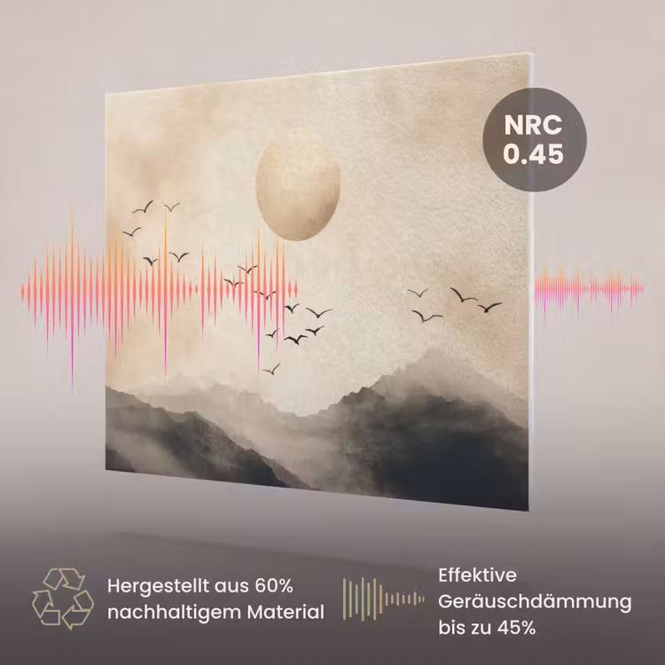 Akustikbild - Landschaft - Japandi - Vogel — 3