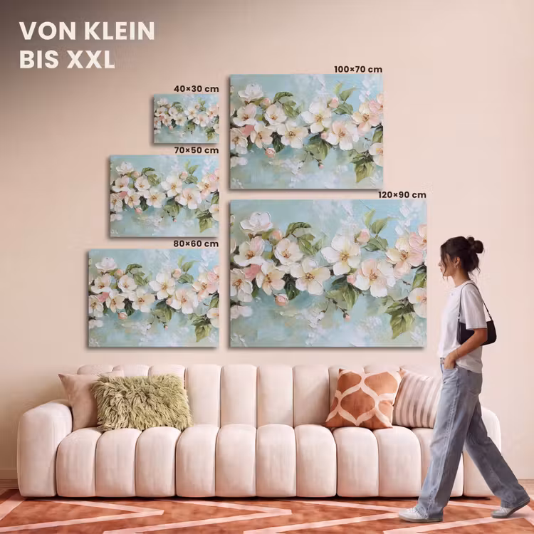 Akustikbild - Blossom - Blätter - Hellblau — 7