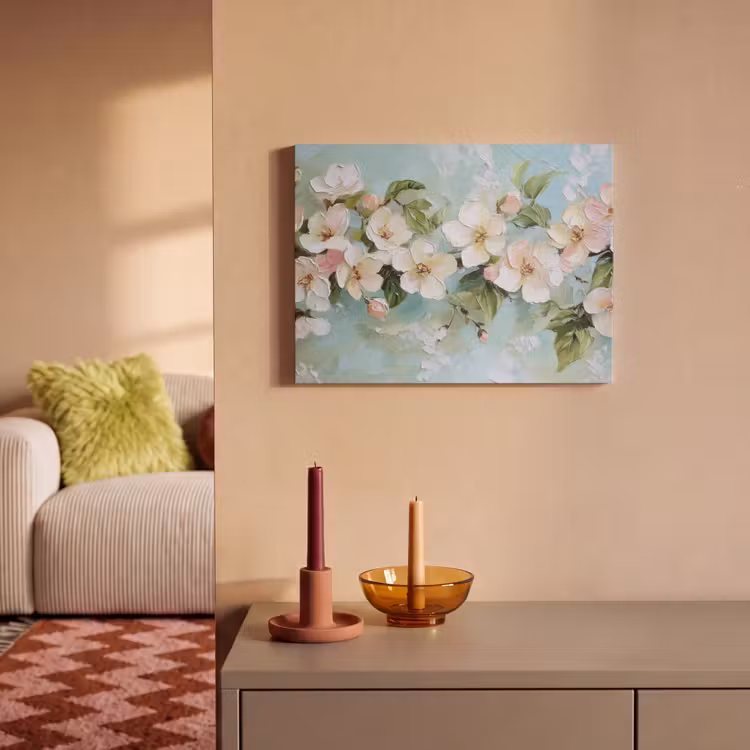 Akustikbild - Blossom - Blätter - Hellblau — 2