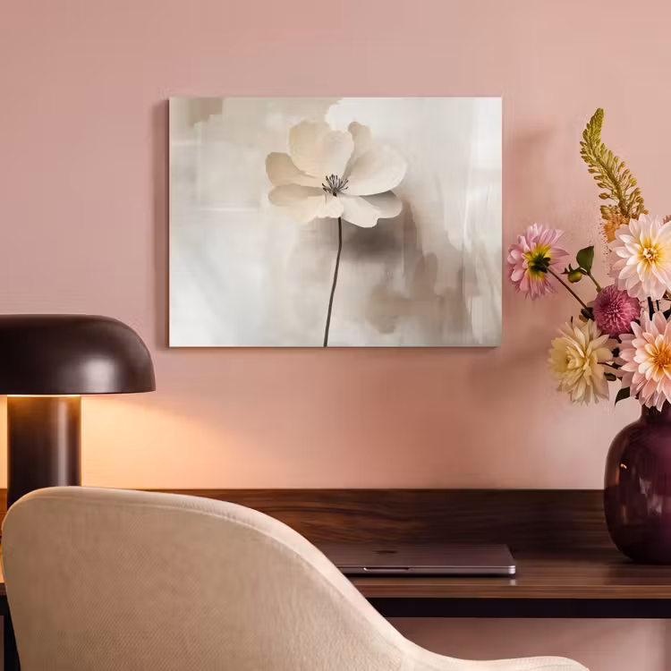 Akustikbild - Blume - Beige - Farbe - Schatten — 6