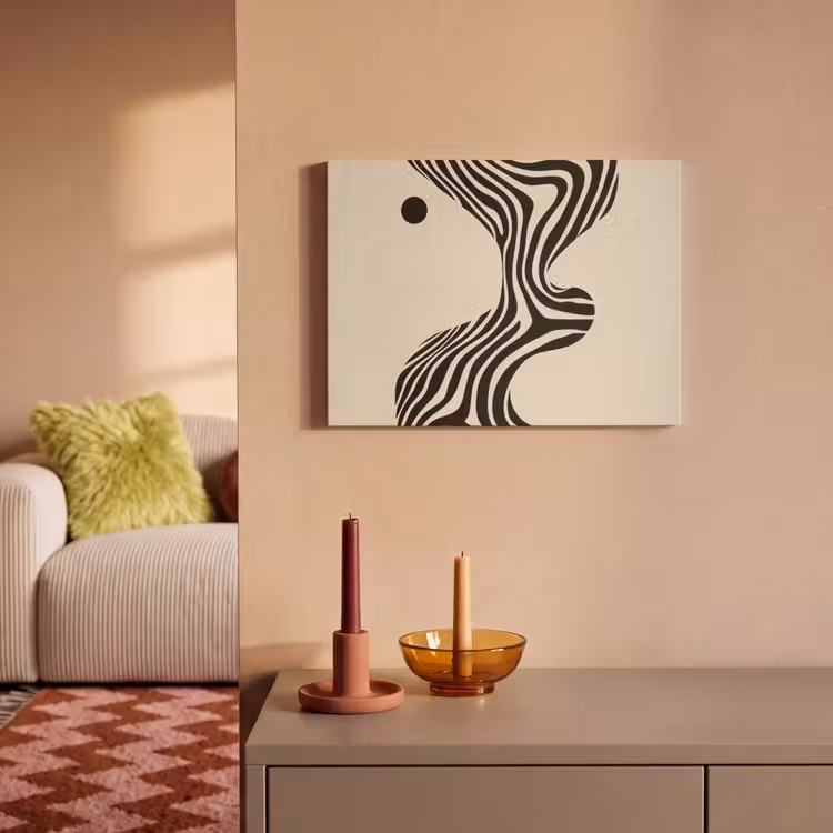 Akustikbild - Beige - Linien - Gewellt - Abstrakt — 2