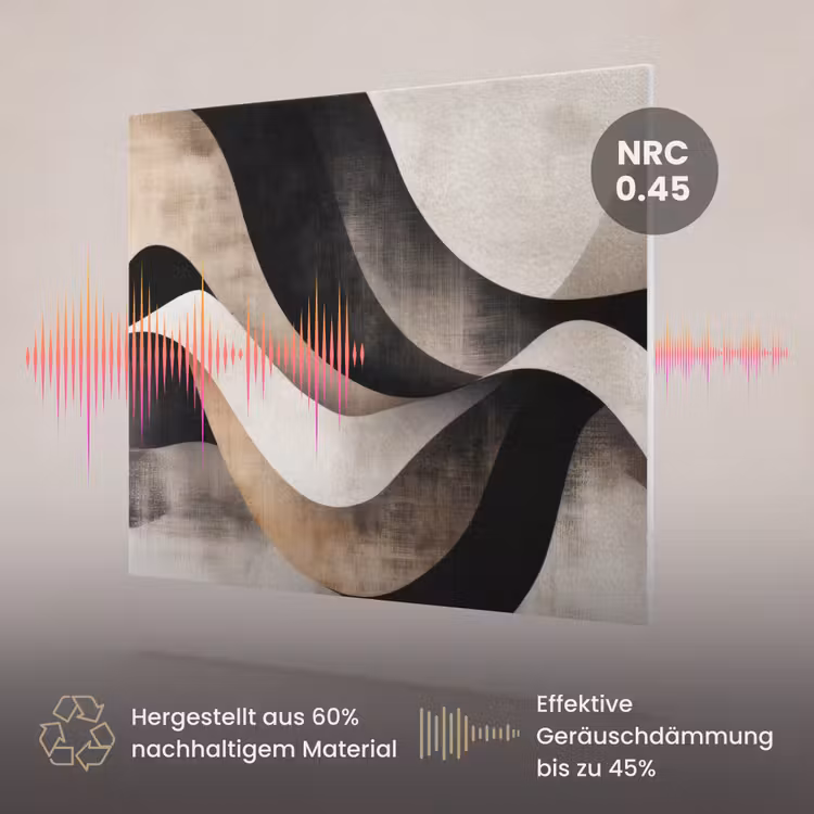 Akustikbild - Abstrakt - Wellen - Schwarz - Verwittert — 3