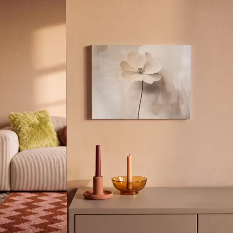 Akustikbild - Blume - Beige - Farbe - Schatten — 2