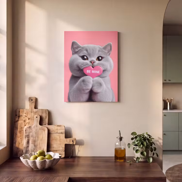 Akustikbild - Katze - Valentinstag - Rosa - Liebe — 4