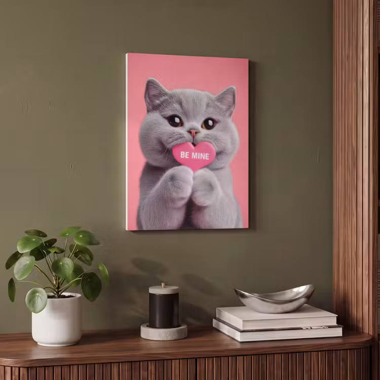 Akustikbild - Katze - Valentinstag - Rosa - Liebe — 6