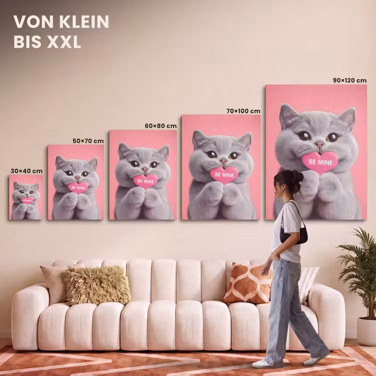 Akustikbild - Katze - Valentinstag - Rosa - Liebe — 7