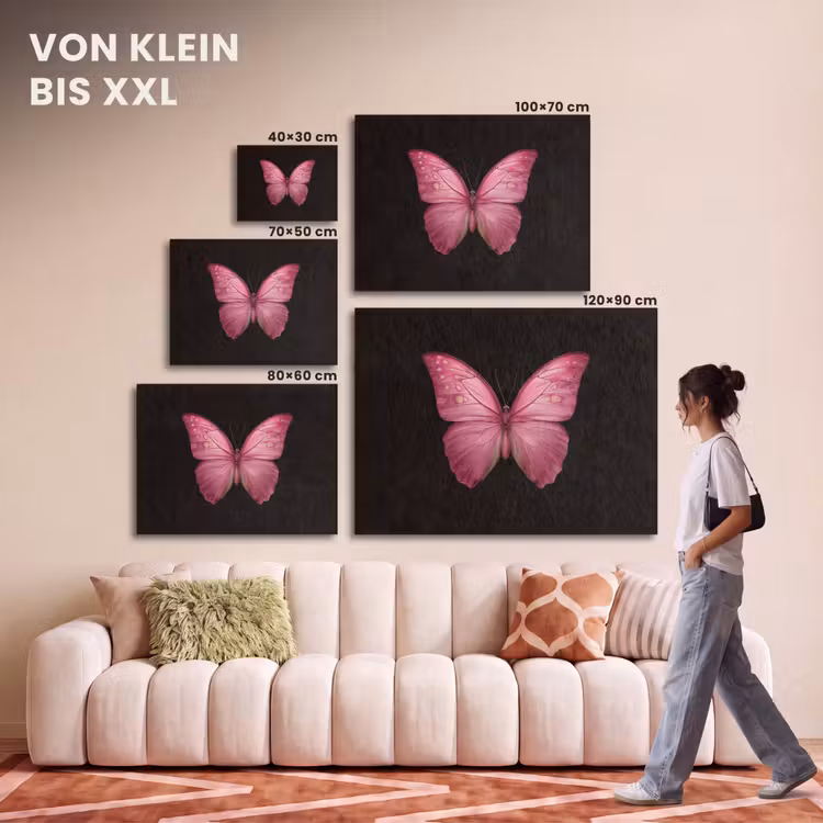 Akustikbild - Schmetterling - Rosa - Elegant — 7