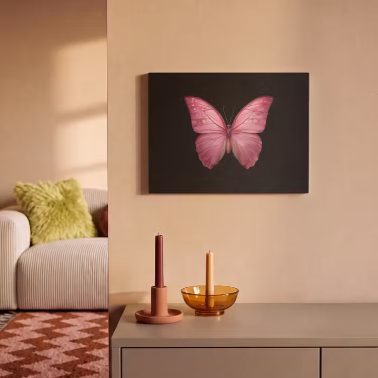 Akustikbild - Schmetterling - Rosa - Elegant — 2