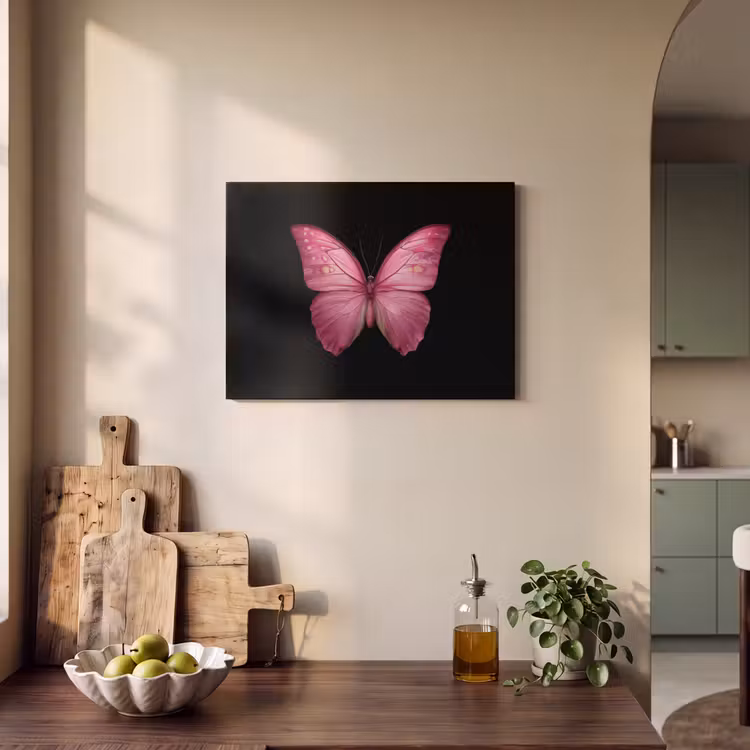 Akustikbild - Schmetterling - Rosa - Elegant — 4