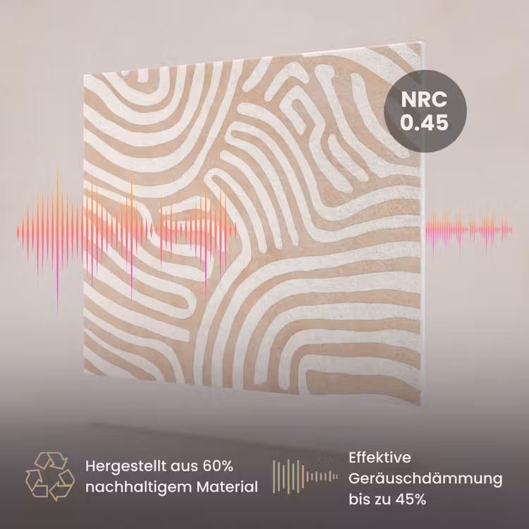 Akustikbild - Beige - Erde Muster — 3