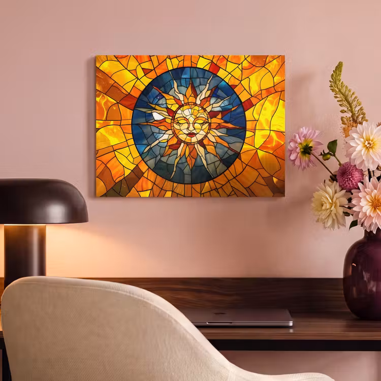 Akustikbild - Mosaik - Sonne - Gelb - Kreis — 6