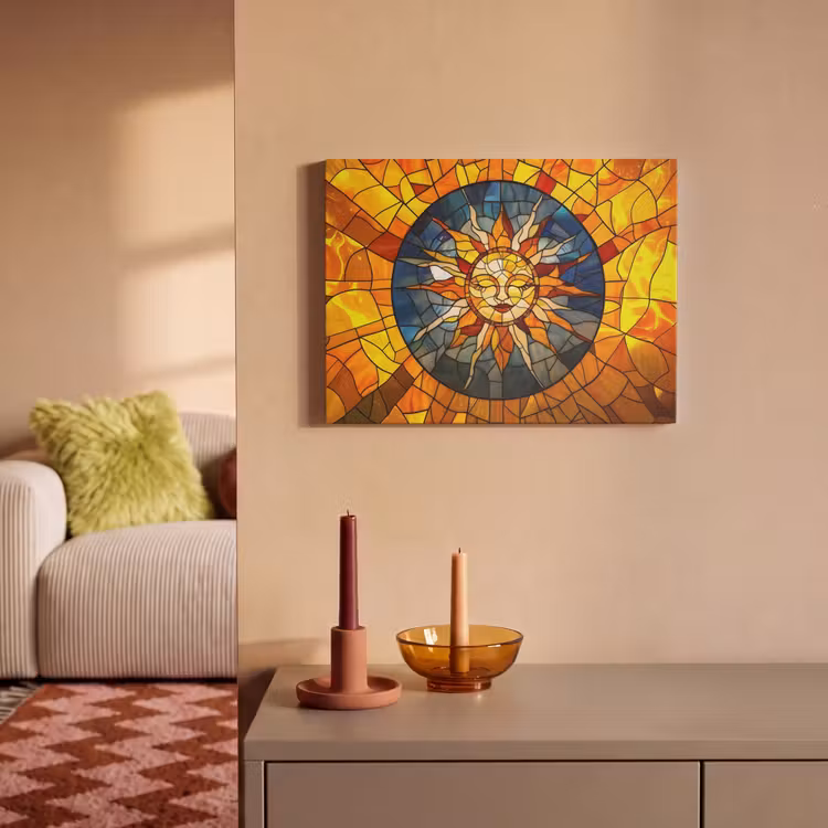 Akustikbild - Mosaik - Sonne - Gelb - Kreis — 2