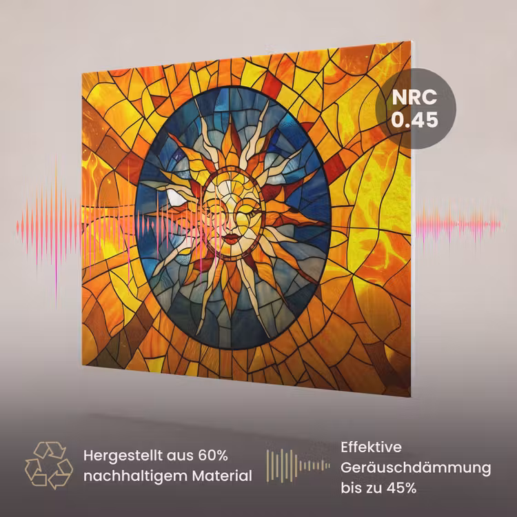 Akustikbild - Mosaik - Sonne - Gelb - Kreis — 3