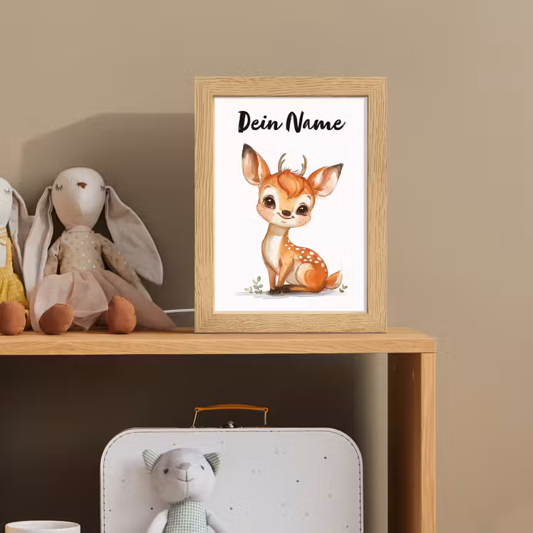 Nachtlicht Kinder mit Namen - Hirsche - Baby - Tiere — 4