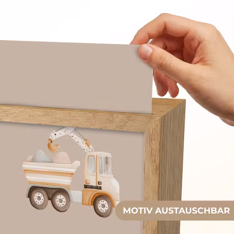 Nachtlicht Kinder - Kipplaster - Auto - Beige — 3