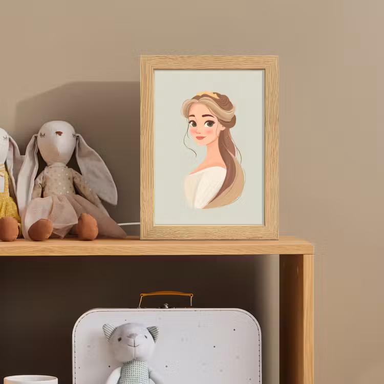 Nachtlicht Kinder - Prinzessin - Tiara - Grün — 4