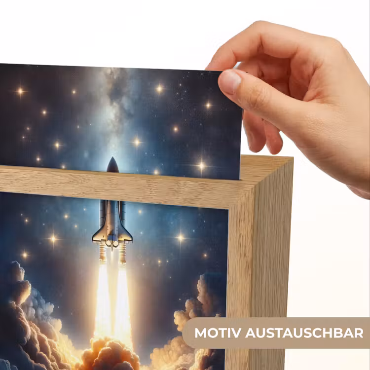 Nachtlicht Kinder - Weltraum - Rakete - Weltraum - Sterne — 3