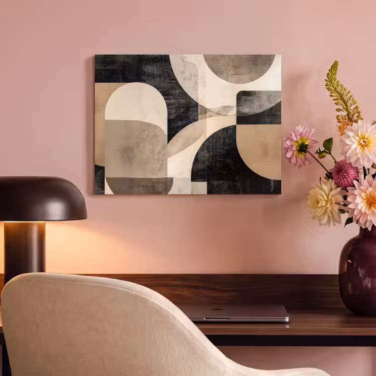 Akustikbild - Abstrakt - Formen - Modern - Beige — 6
