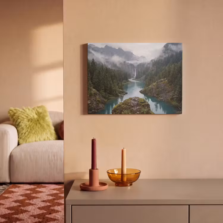 Akustikbild - Wasserfall - Bäume - Berge — 2