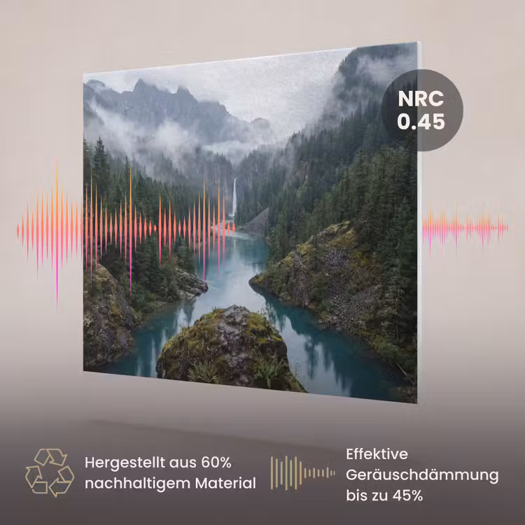 Akustikbild - Wasserfall - Bäume - Berge — 3