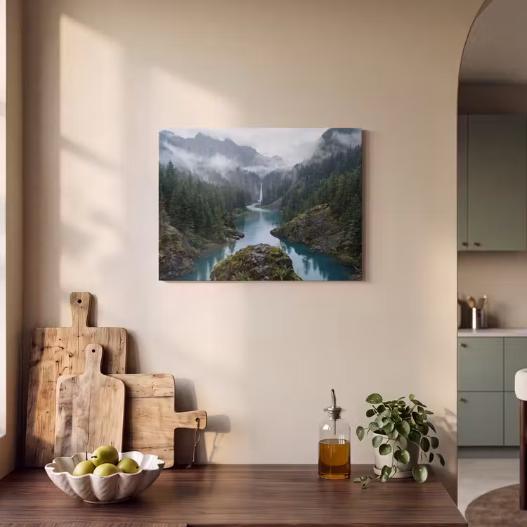 Akustikbild - Wasserfall - Bäume - Berge — 4