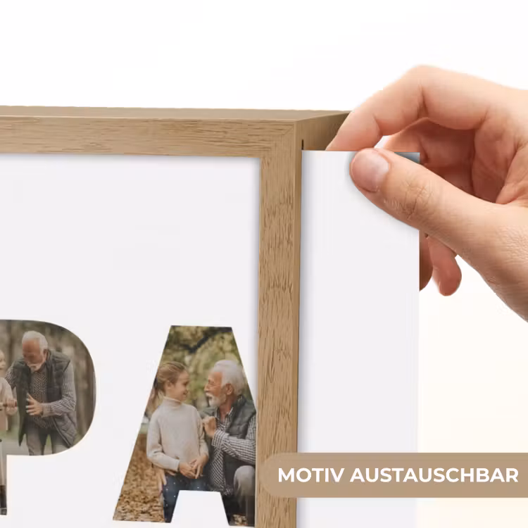 Personalisierte Lightbox - Opa - Buchstaben-Collage — 4
