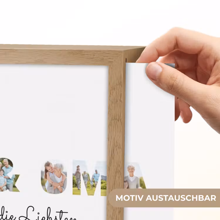 Personalisierte Lightbox - Opa  Oma - Buchstaben-Collage — 4