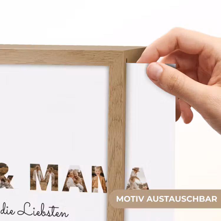 Personalisierte Lightbox - Mama &amp; Papa - Buchstaben-Collage — 4