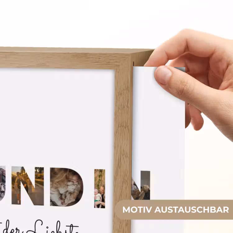 Personalisierte Lightbox - Freundin - Buchstaben-Collage — 4