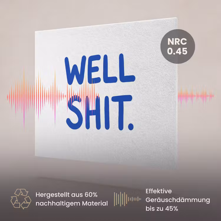 Akustikbild - Blau - Zitat - Weiß — 3