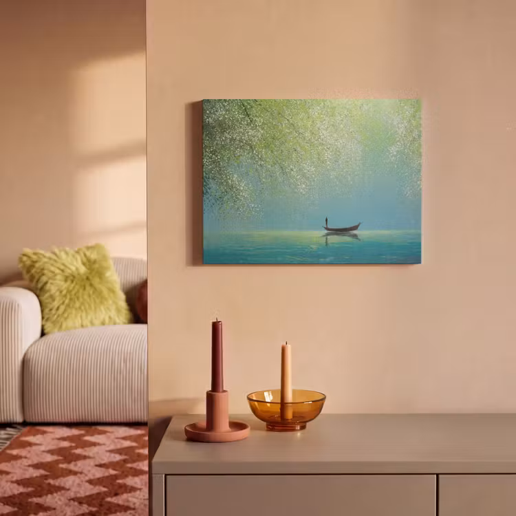 Akustikbild - Boot - Wasser - Blätter - Blüten — 2