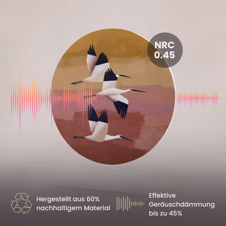 Akustikbild - Rund - Vögel - Schnabel - Abstrakt — 3