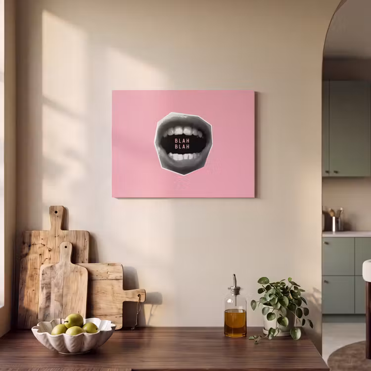 Akustikbild - Mund - BLAH BLAH - Rosa — 4