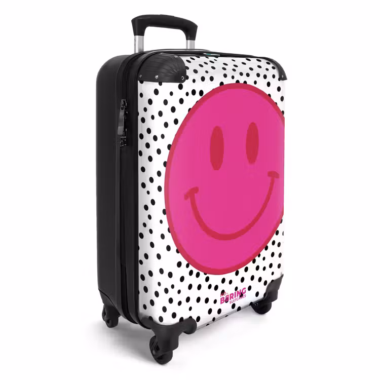 Koffer - Smiley - Rosa - Punkte — 2