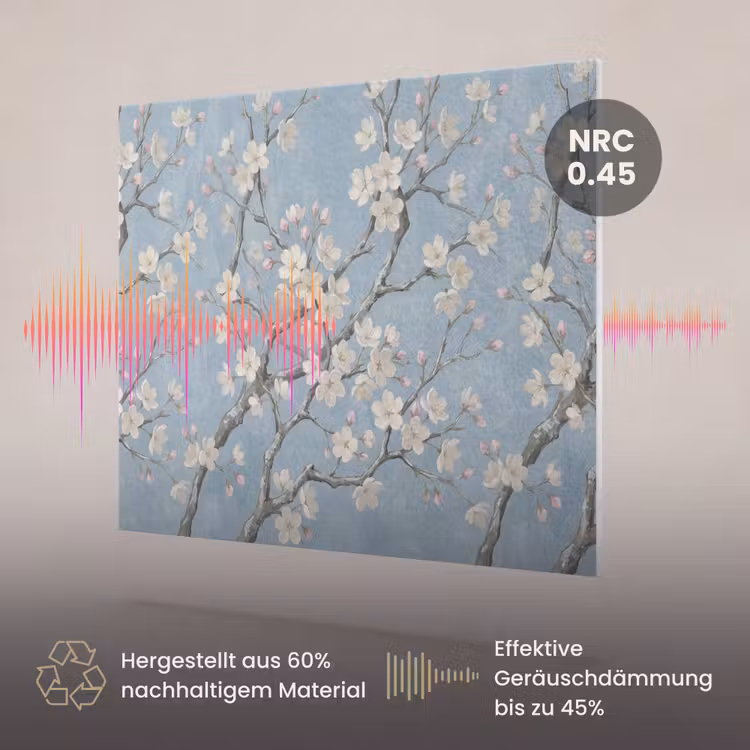 Akustikbild - Zweige - Kirschblüte - Blau — 3