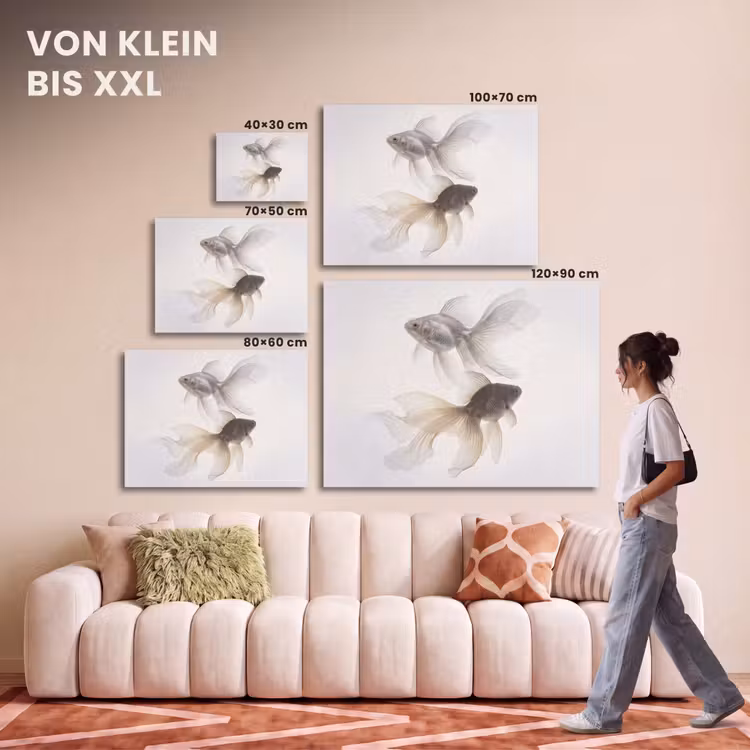 Akustikbild - Goldfisch - Modern - Weiß — 7