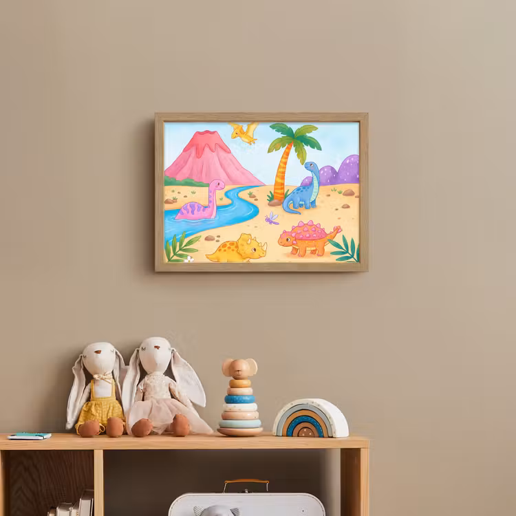 Nachtlicht Kinder - Dinosaurier – Dschungel – Illustration — 3