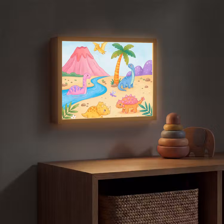 Nachtlicht Kinder - Dinosaurier – Dschungel – Illustration — 4