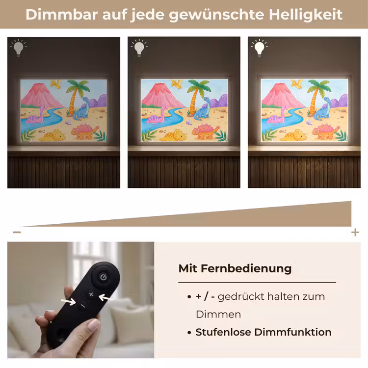 Nachtlicht Kinder - Dinosaurier – Dschungel – Illustration — 7