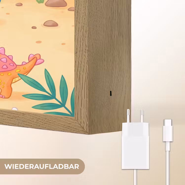 Nachtlicht Kinder - Dinosaurier – Dschungel – Illustration — 9