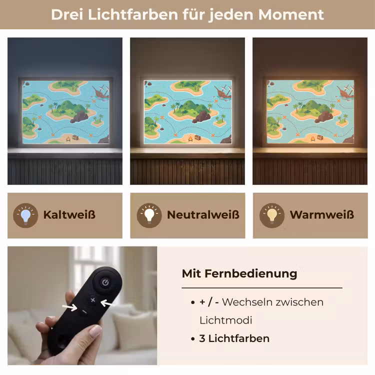 Nachtlicht Kinder - Schatzkarte – Inseln – Tropisch — 8