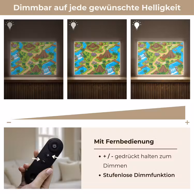 Nachtlicht Kinder - Dinosaurier – Landschaft – Cartoon — 7