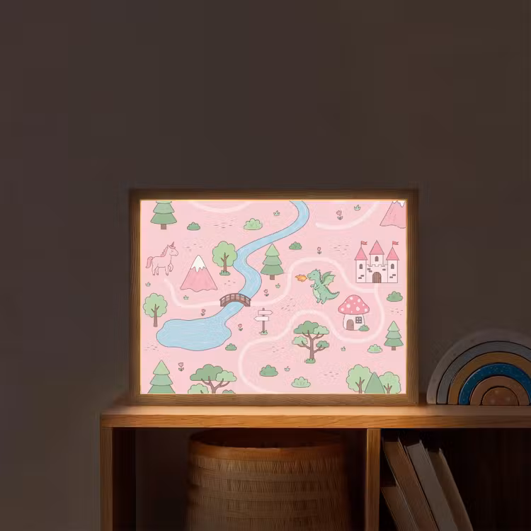 Nachtlicht Kinder - Einhorn – Fantasie – Rosa — 2