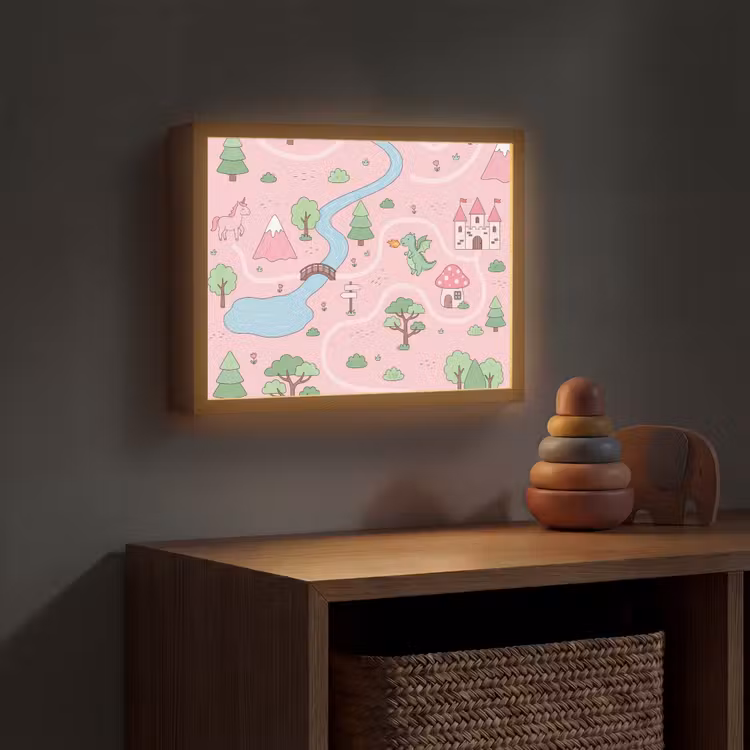 Nachtlicht Kinder - Einhorn – Fantasie – Rosa — 4