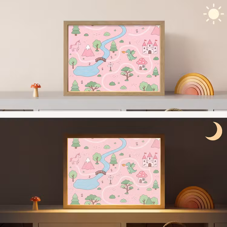 Nachtlicht Kinder - Einhorn – Fantasie – Rosa — 6