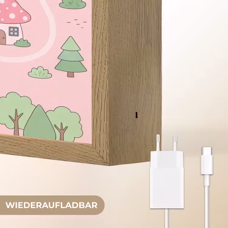 Nachtlicht Kinder - Einhorn – Fantasie – Rosa — 9