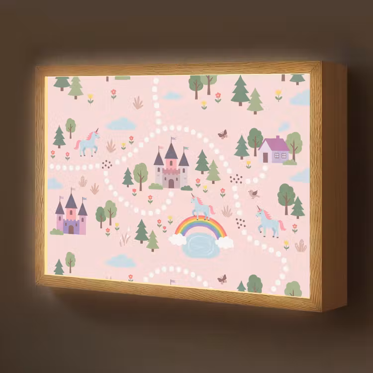 Nachtlicht Kinder - Einhorn – Schloss – Fantasy — 1