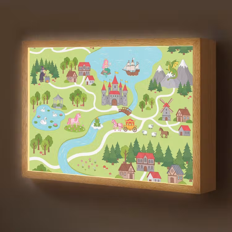 Nachtlicht Kinder - Schloss – Fantasie – Cartoon — 1