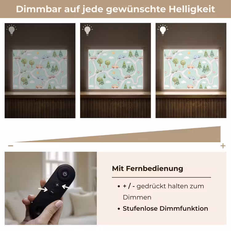 Nachtlicht Kinder - Auto – Straße – Muster — 7