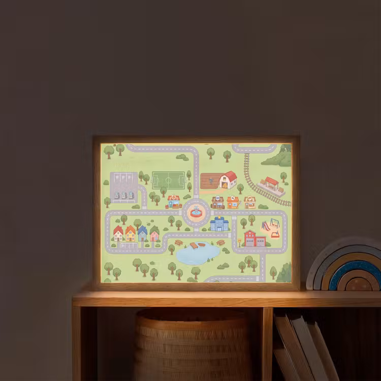 Nachtlicht Kinder - Lageplan – Dorf – Kind — 2